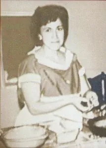Vintage portrait of Irma Leal, co-founder of Leal's Tortilla Factory in 1957