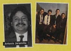 Tony Jaramillo (founder) portrait alongside a photo of his sons — the family behind Leal's Tamale Factory in Lubbock