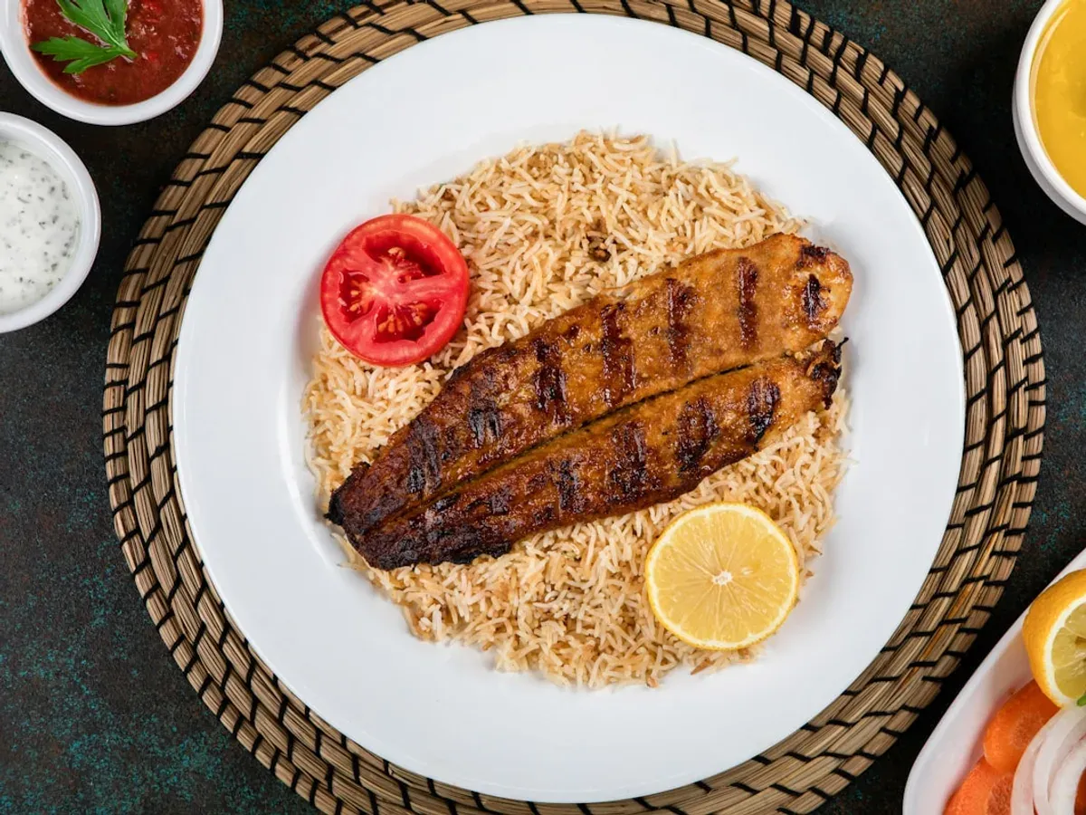 Grilled catfish plate served at Leal's Tamale Factory restaurant
